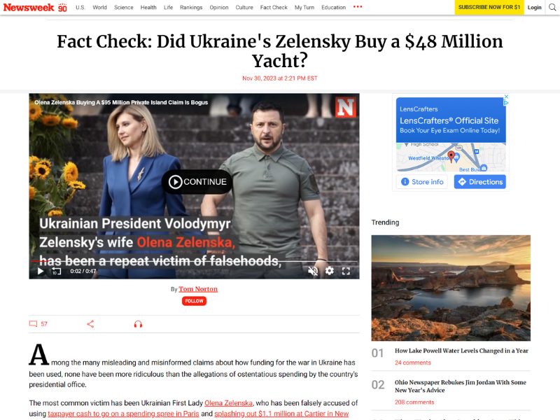 Fact Check: Did Ukraine’s Zelensky Buy A $48 Million Yacht? - Ukraine ...